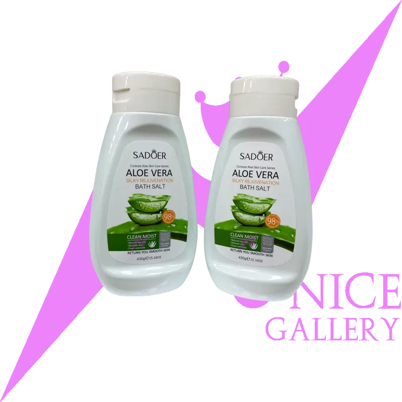 sadoer-aloe-vera-bath-salt نمک حمام سادور مدل آلوئه ورا وزن 430 گرم