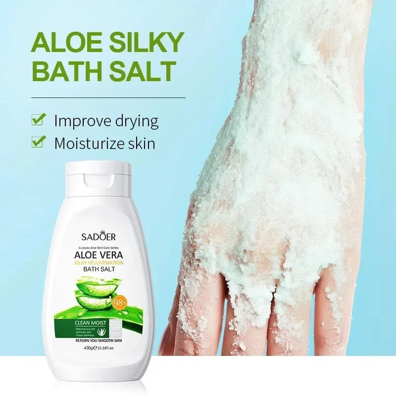 نمک-بدن-عصاره-آلوئه-ورا-سادور-sadoer-aloe-vera-bath-salt نمک حمام سادور مدل آلوئه ورا وزن 430 گرم