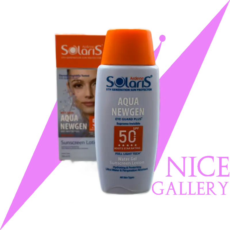 ardene-solaris-sunscreen-lotion-aqua-newgen-spf50- ضد آفتاب آبرسان آکوا نیوژن +SPF 50