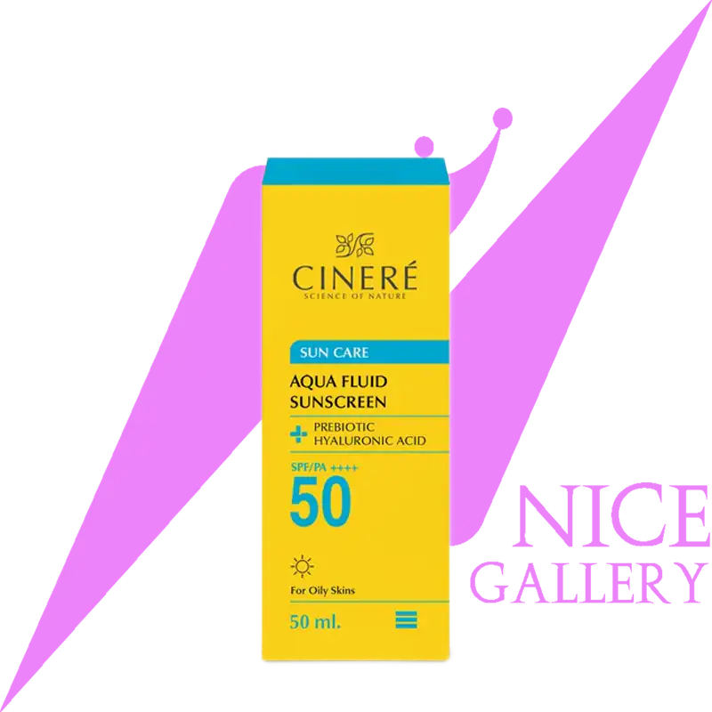cinere-fluid-color-less-sun-screen-spf50-50ml کرم ضد آفتاب فلویید بی رنگ سینره با SPF 50 حجم 50 میلی لیتر