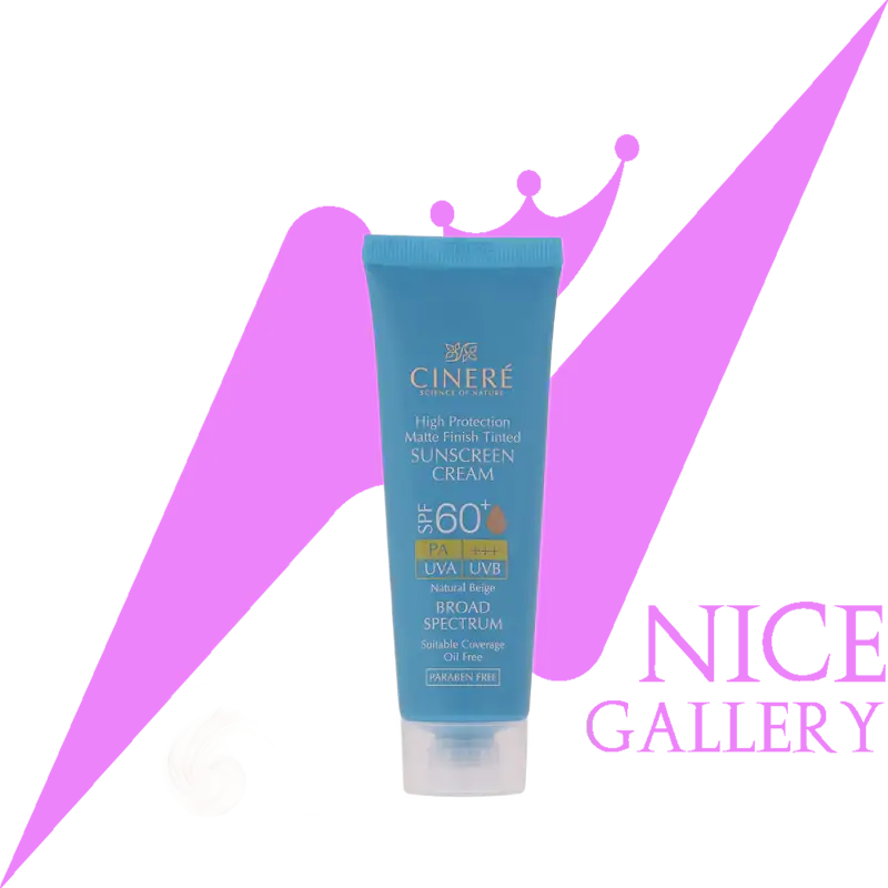 cinere-spf60-natural-beige-sunscreen-cream كرم ضد آقتاب رنگی سينره