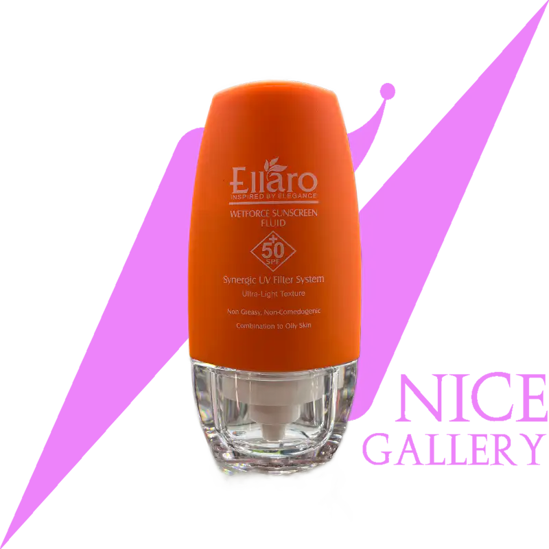 ellaro-spf50-sunscreen-fluid-ultra-light-textyre فلوئید ضد آفتاب الارو SPF50 بدون رنگ
