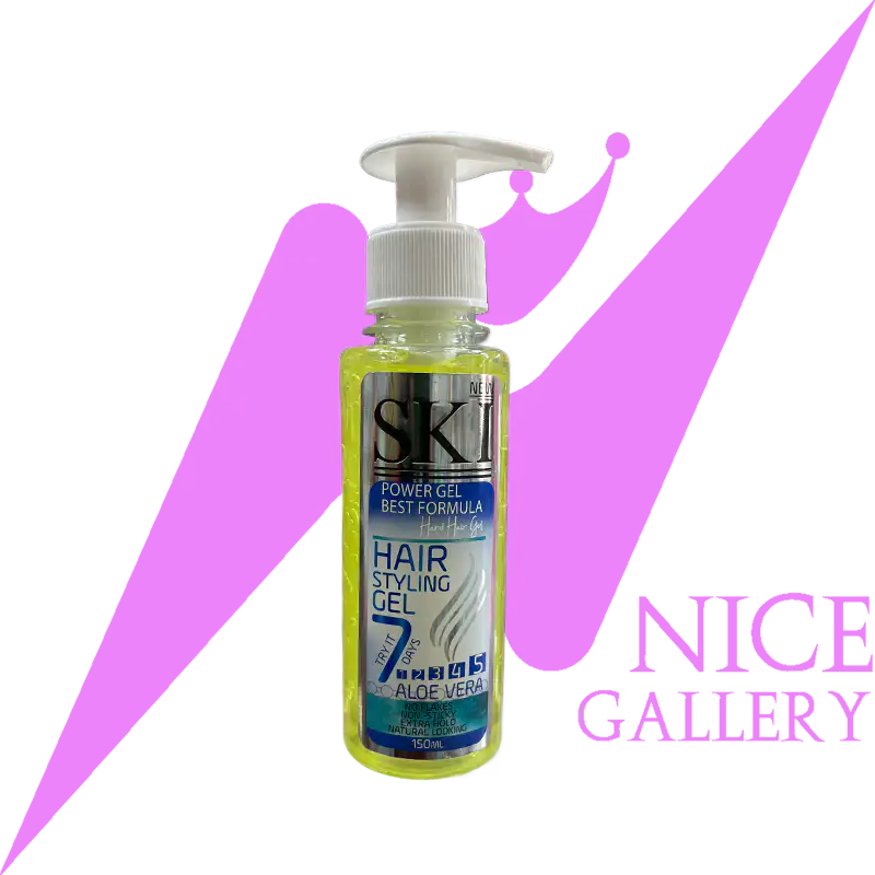 ski-hair-styling-Gel-aloe-vera-yellow ژل مو اسکی رنگ زرد