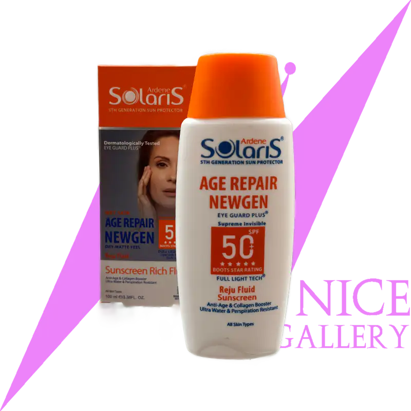 solaris-age-repair-new-gen-spf50-sun-screen-invisible ضد آفتاب سولاریس SPF50 بی رنگ