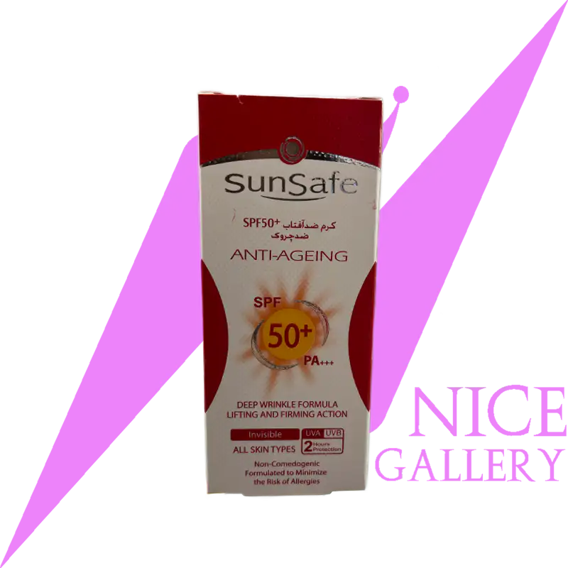 کرم ضد آفتاب spf50بی رنگ ضد سا ن سیف چر.ک