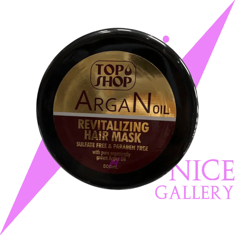 top-shop-argan-oil-revitalizing-hair-mask-500ml-2 ماسک مو آرگان تاپ شاپ حجم ۵۰۰ میلیلیتر - فاقد سولفات و پارابن