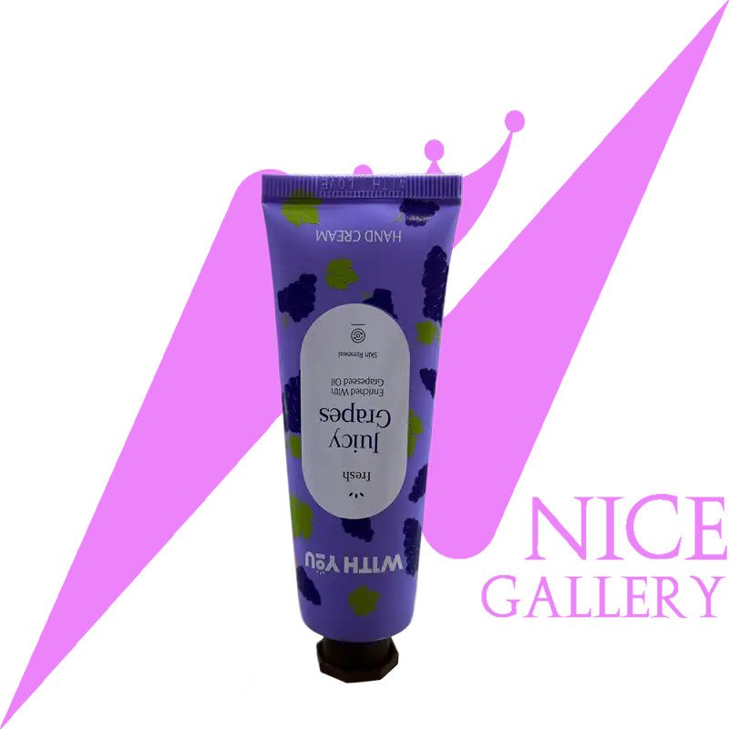 with-you-juicy-crapes-hand-cream کرم نوسازی و مرطوب کننده دست حاوی روغن هسته انگور ویت یو