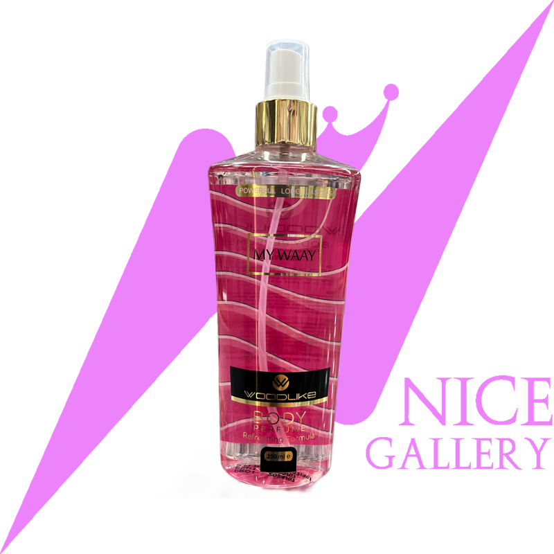 woodlike-my-waay-body-splash-250ml با بادی اسپلش زنانه مای وی وودلایک